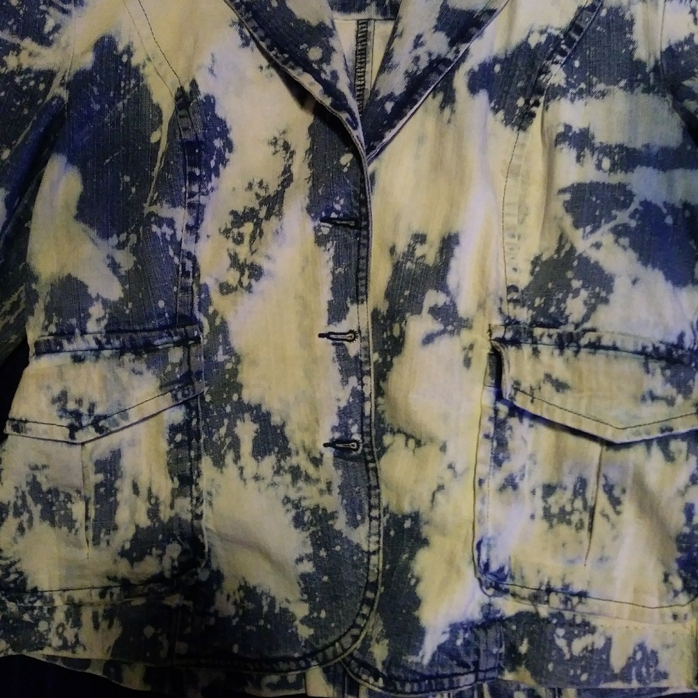Bleached & Distressed Jean Jacket